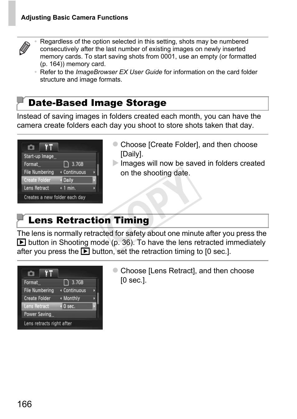 Er is created (p. 166), Cop y | Canon 500 HS User Manual | Page 165 / 217