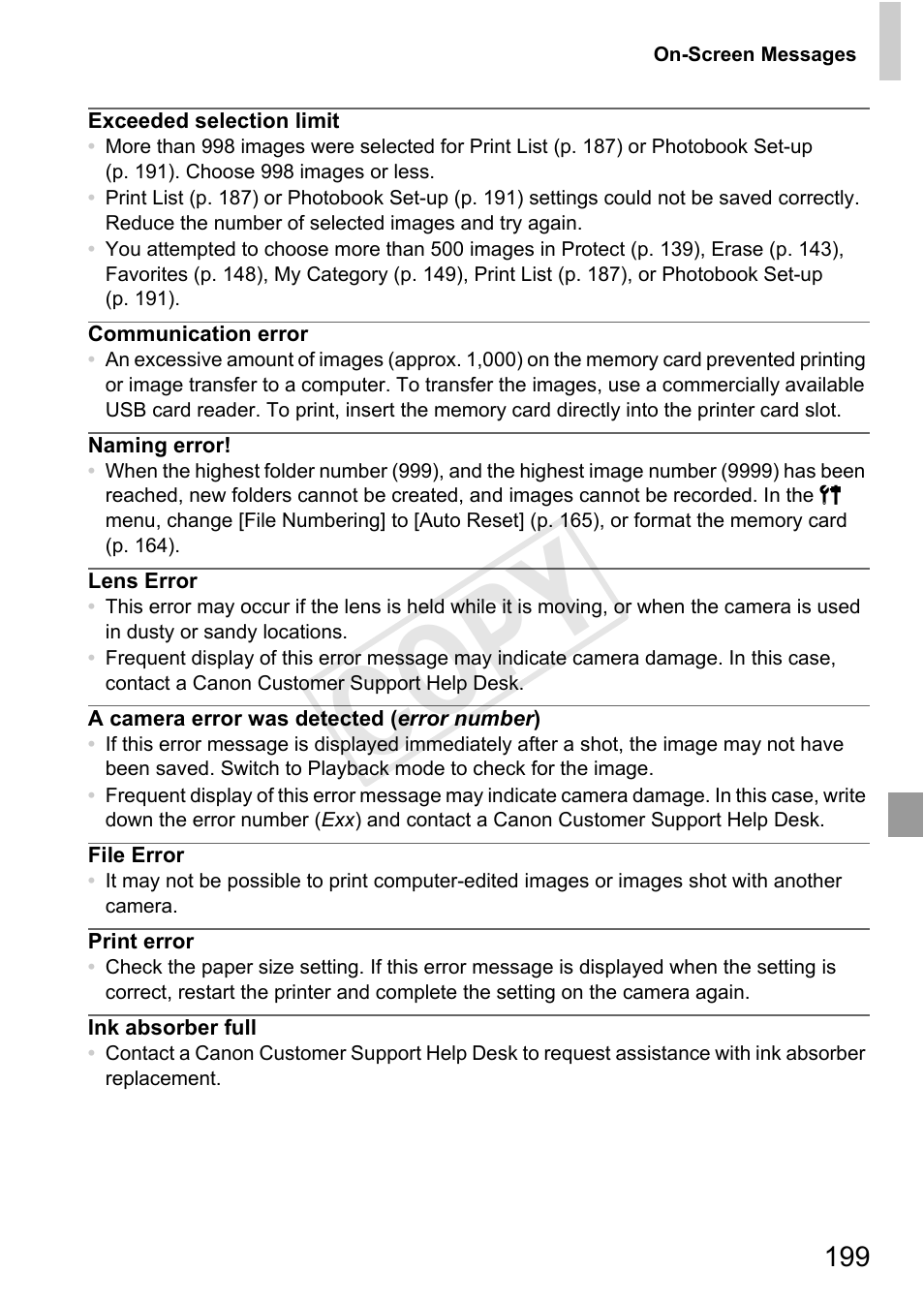 Cop y | Canon 500 HS User Manual | Page 198 / 217