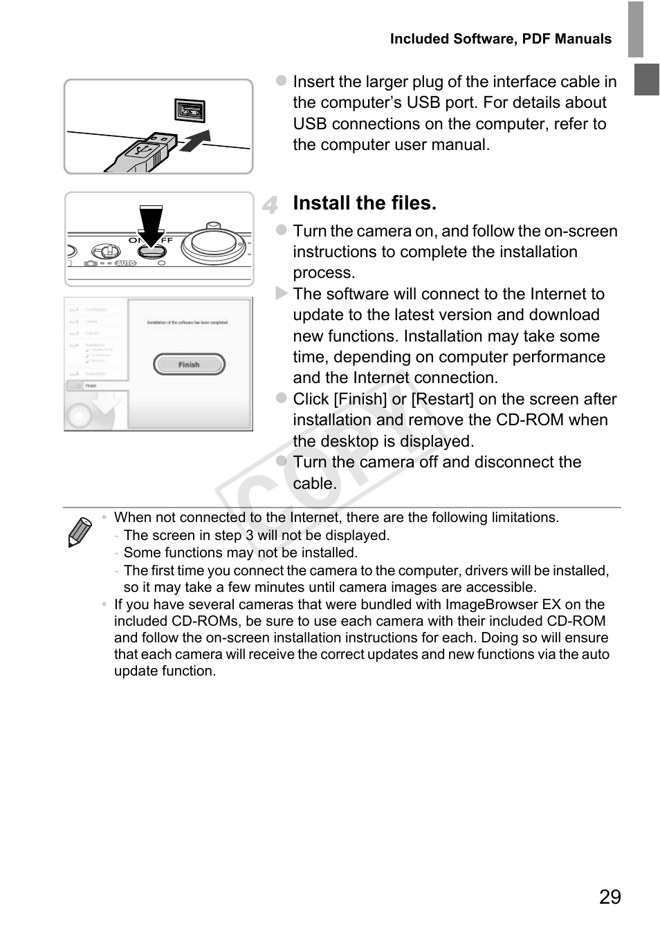 Cop y | Canon 500 HS User Manual | Page 28 / 217