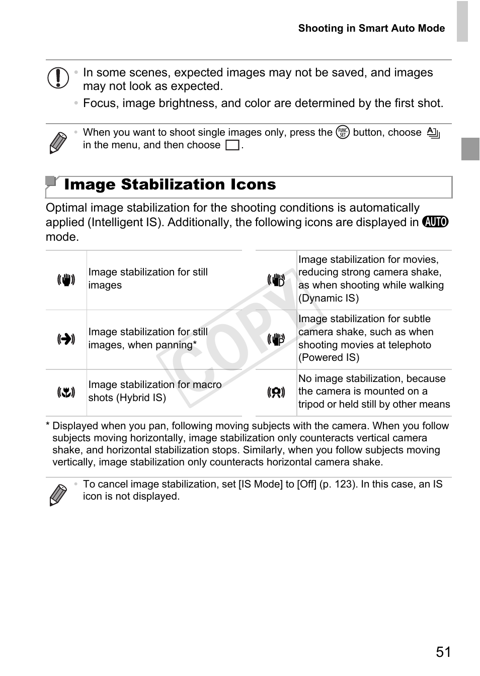 Cop y | Canon 500 HS User Manual | Page 50 / 217