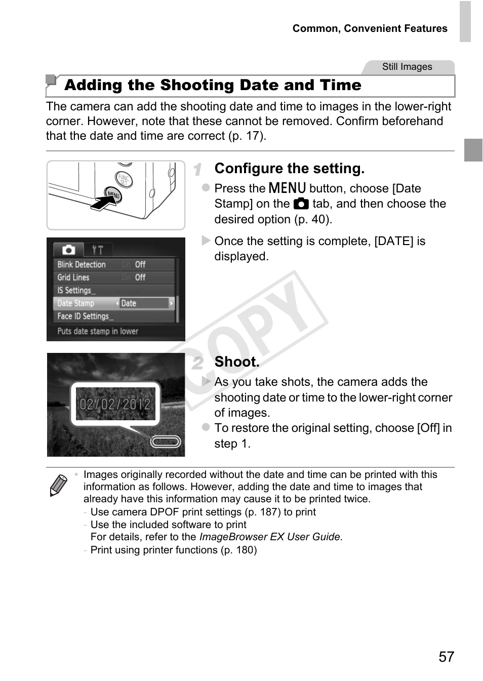 Cop y | Canon 500 HS User Manual | Page 56 / 217