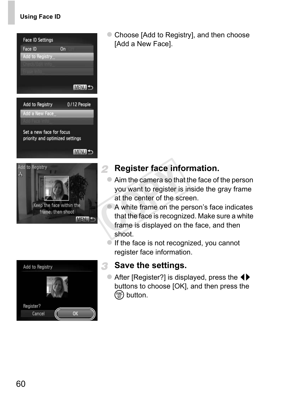 Cop y | Canon 500 HS User Manual | Page 59 / 217