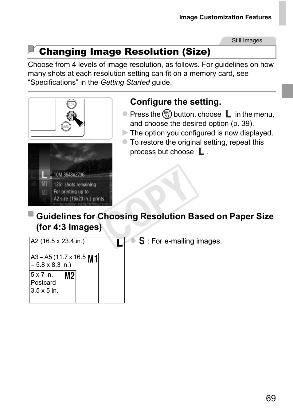 Cop y | Canon 500 HS User Manual | Page 68 / 217