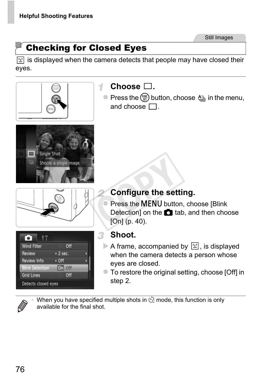 Cop y | Canon 500 HS User Manual | Page 75 / 217
