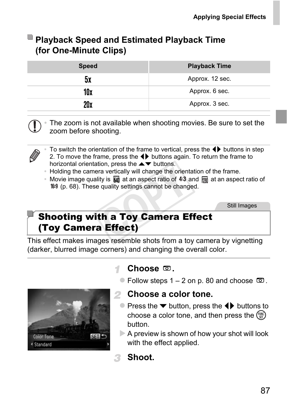 P. 87, Cop y | Canon 500 HS User Manual | Page 86 / 217