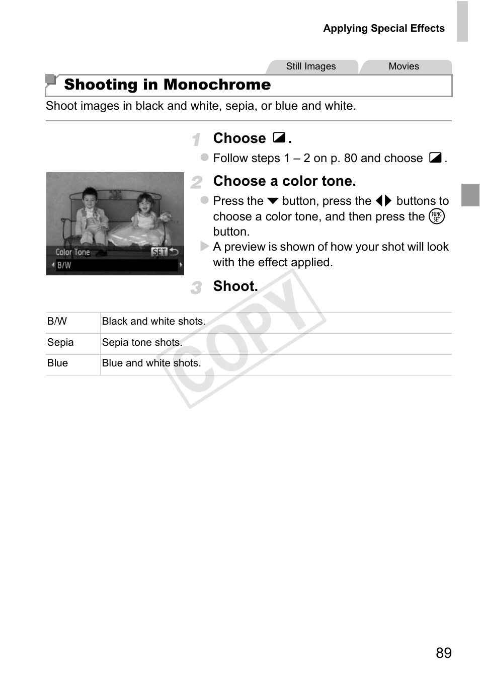 P. 89), Cop y | Canon 500 HS User Manual | Page 88 / 217