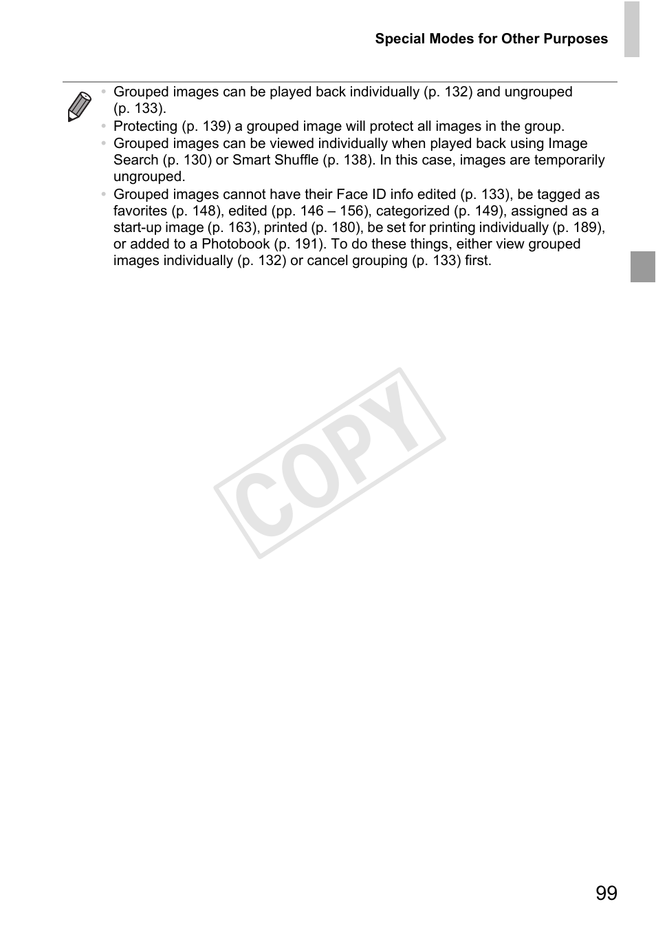 Cop y | Canon 500 HS User Manual | Page 98 / 217