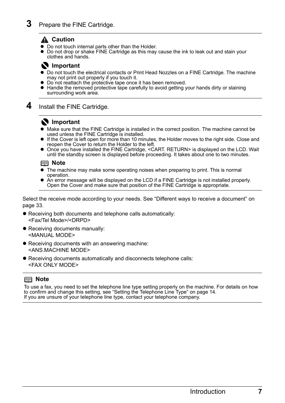 7introduction | Canon FAX-JX210P User Manual | Page 8 / 86