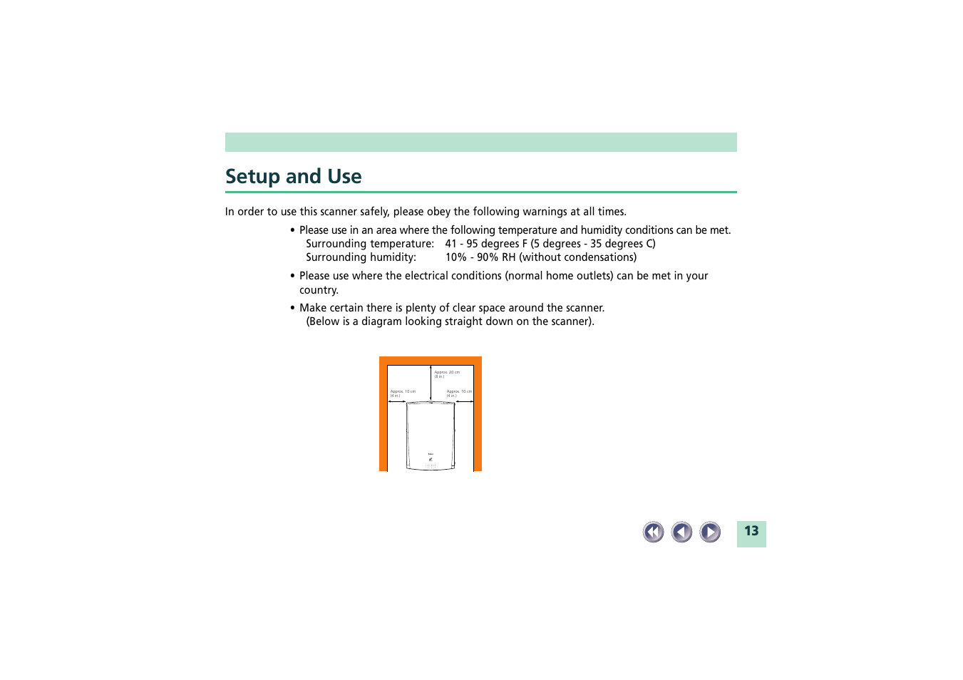Setup and use | Canon CanoScan FB620U User Manual | Page 13 / 43