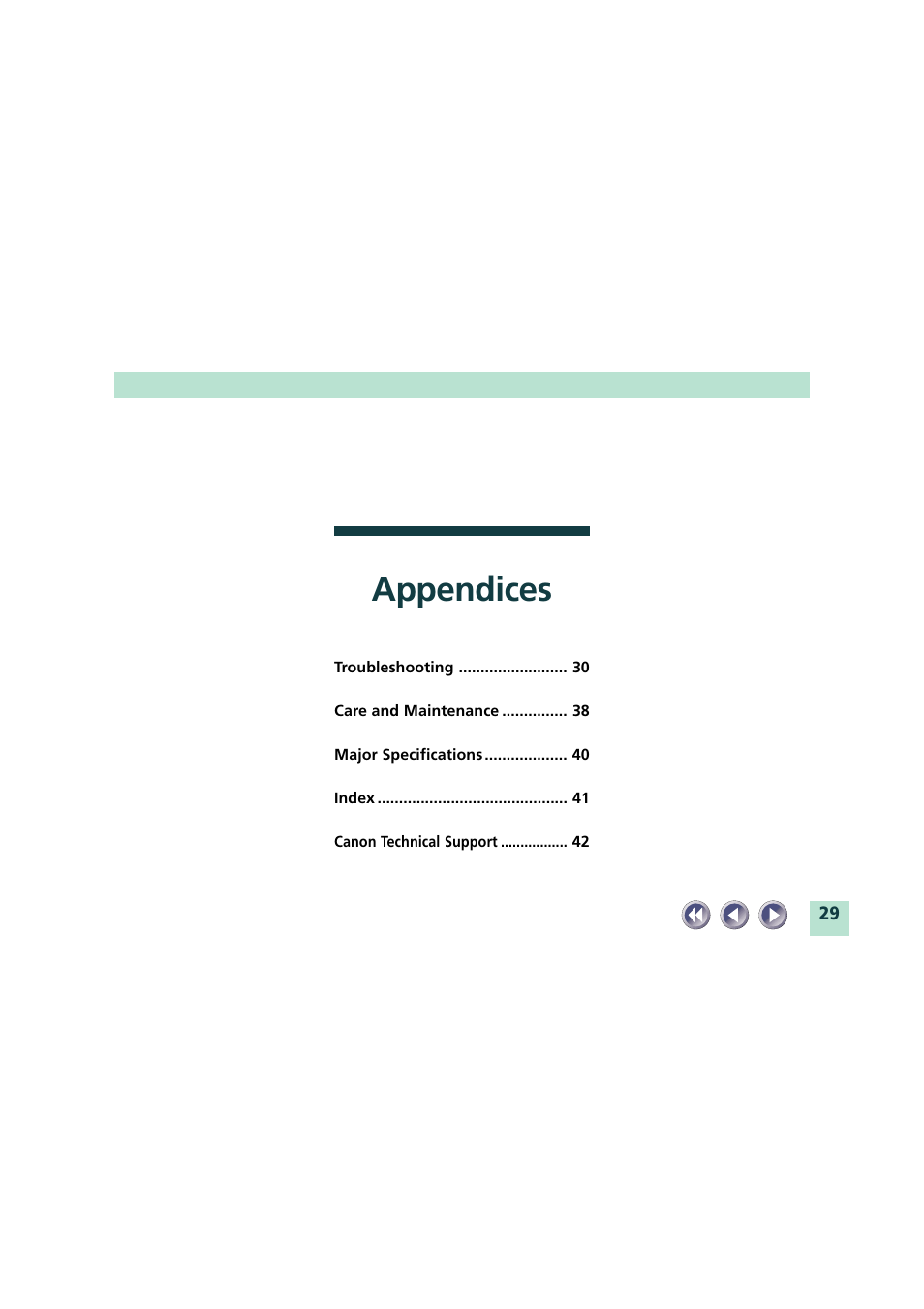 Appendices | Canon CanoScan FB620U User Manual | Page 29 / 43