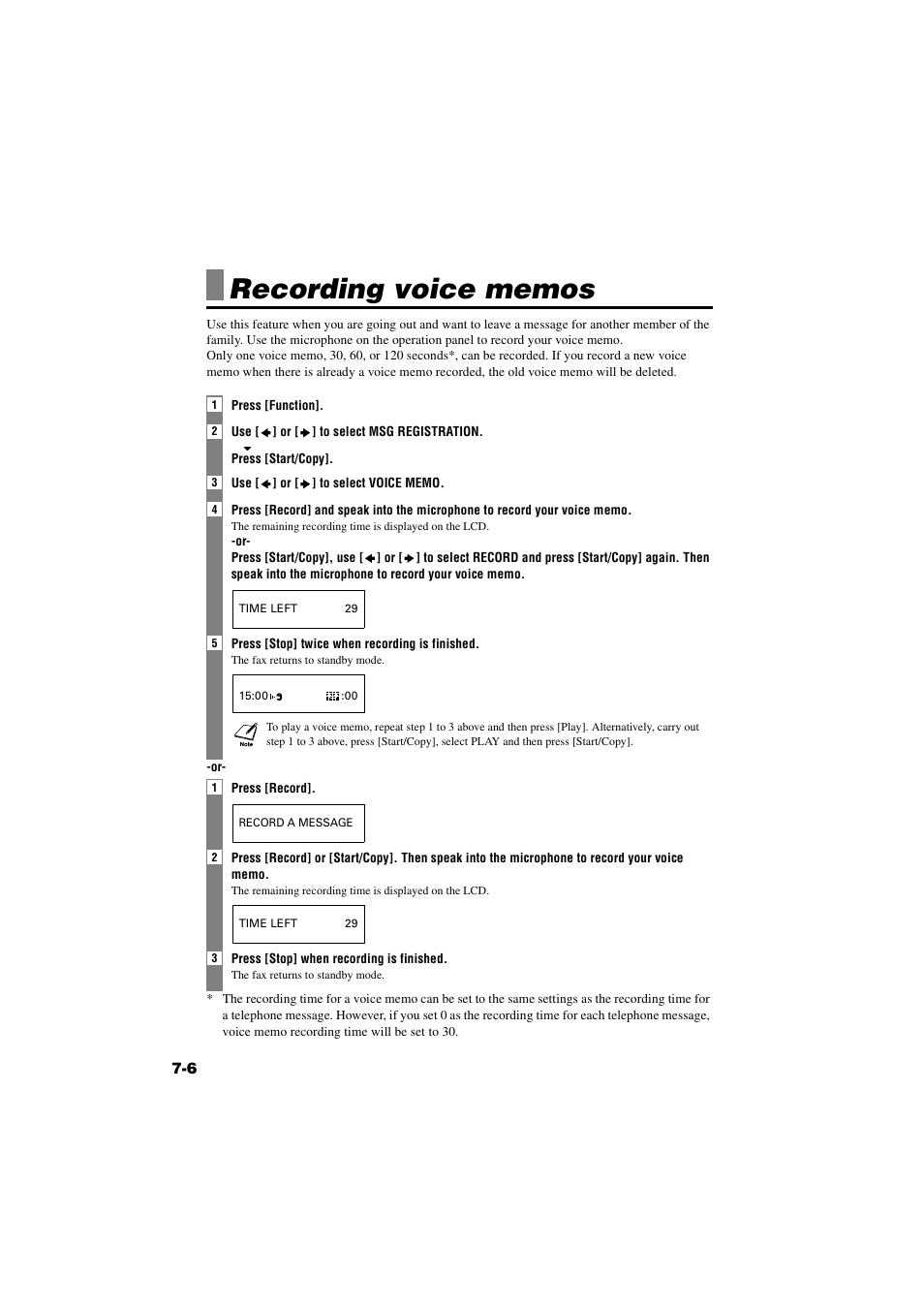 Recording voice memos, Recording voice memos -6 | Canon B820 User Manual | Page 68 / 110