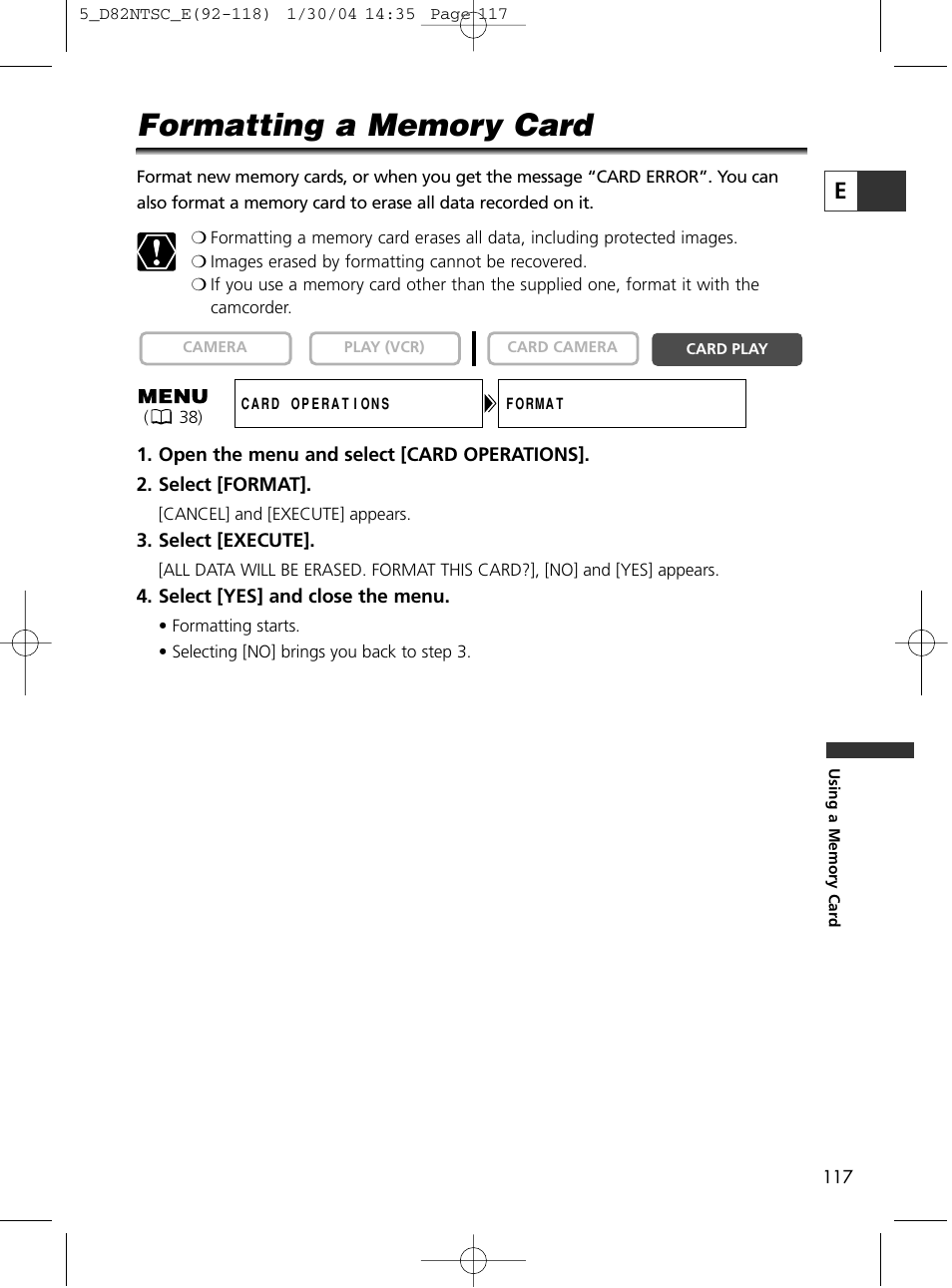 Canon Elura 65 User Manual | Page 117 / 162