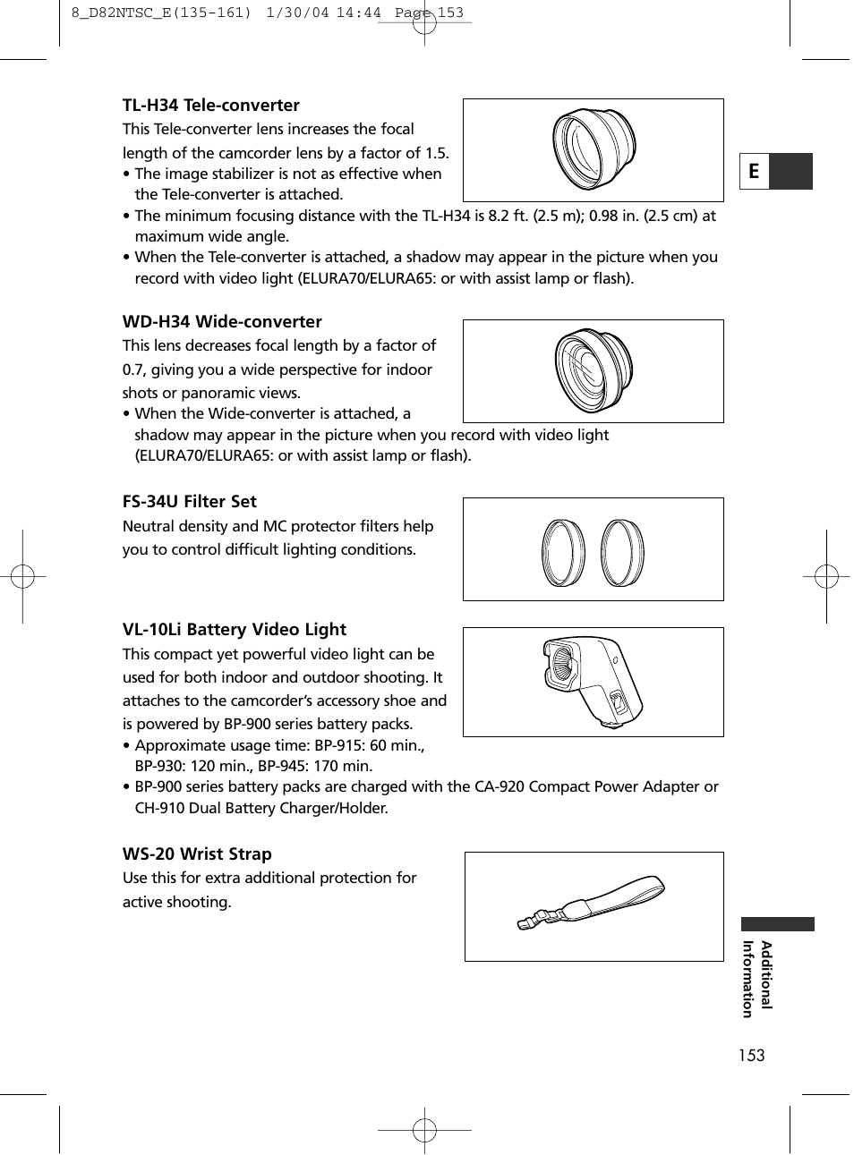Canon Elura 65 User Manual | Page 153 / 162