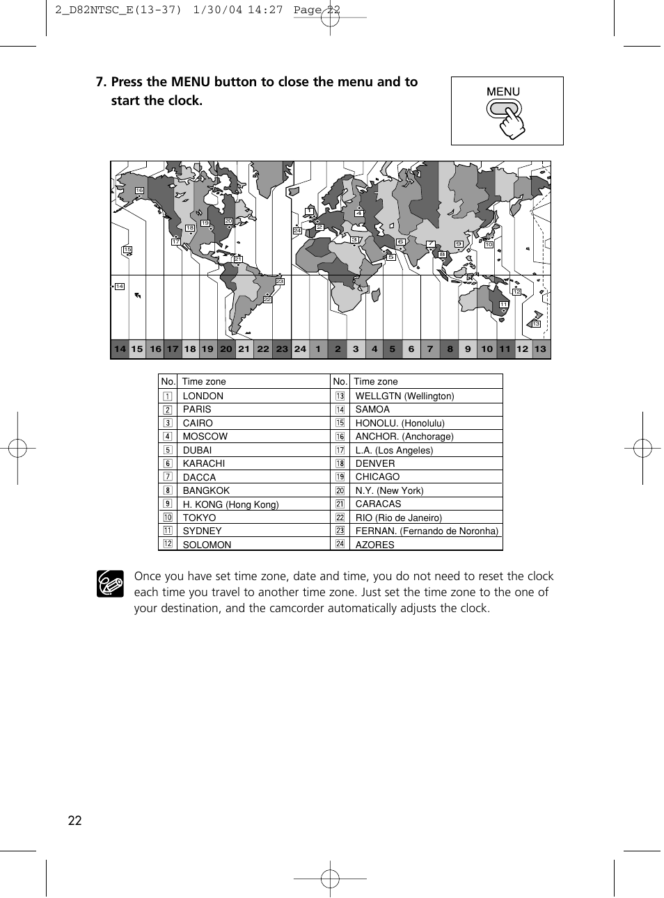 Canon Elura 65 User Manual | Page 22 / 162