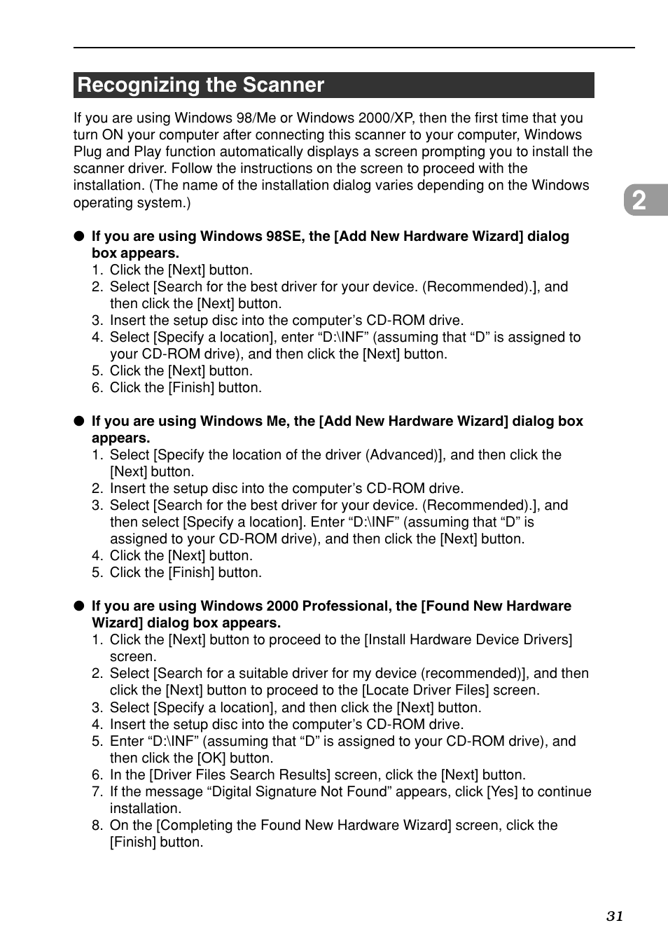 Recognizing the scanner | Canon DR-7080C User Manual | Page 35 / 112