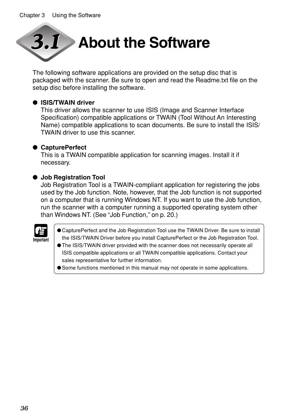 About the software | Canon DR-7080C User Manual | Page 40 / 112