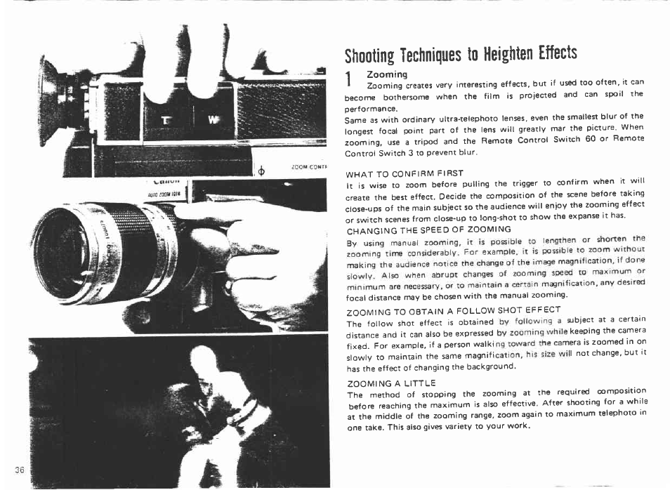 Canon AUTO ZOOM 1014 User Manual | Page 36 / 78