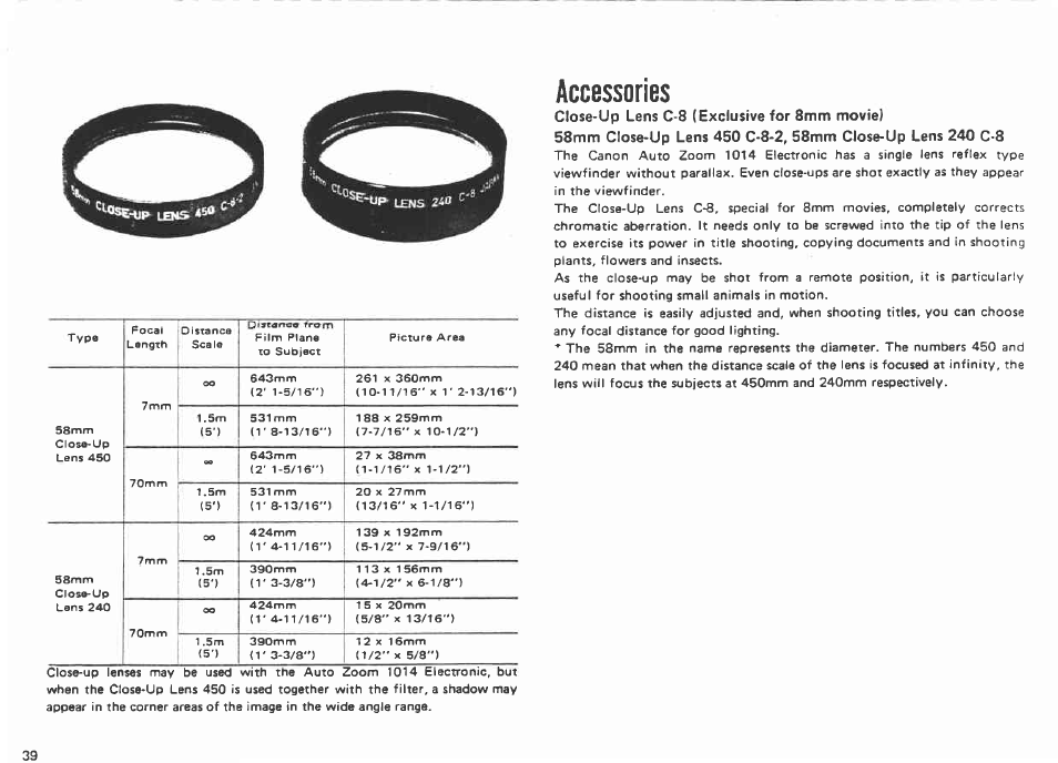 Canon AUTO ZOOM 1014 User Manual | Page 39 / 78