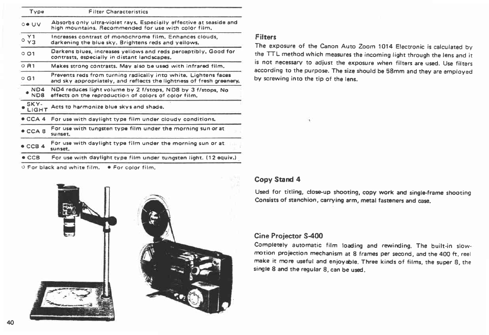 Canon AUTO ZOOM 1014 User Manual | Page 40 / 78