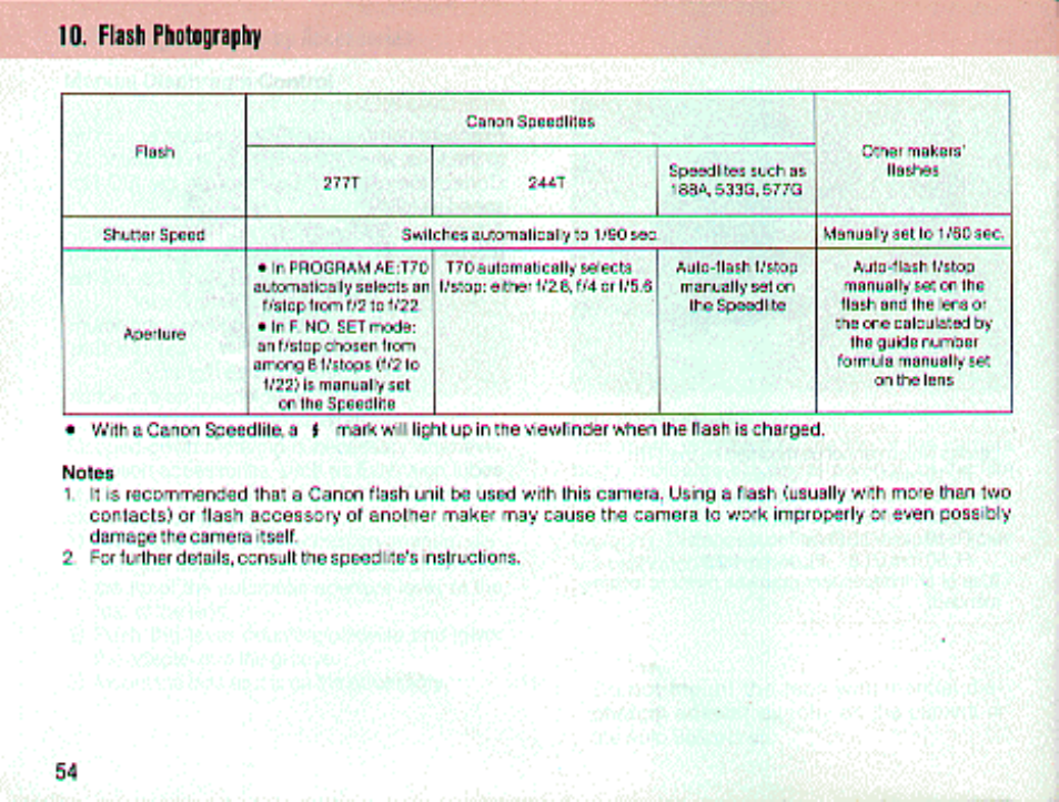 Canon T 70 User Manual | Page 54 / 116