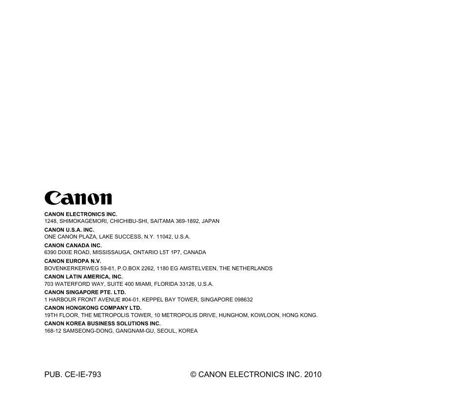 Canon CR-190I User Manual | Page 19 / 19
