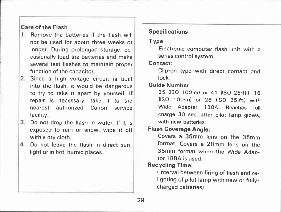 B . b | Canon 188A User Manual | Page 29 / 52