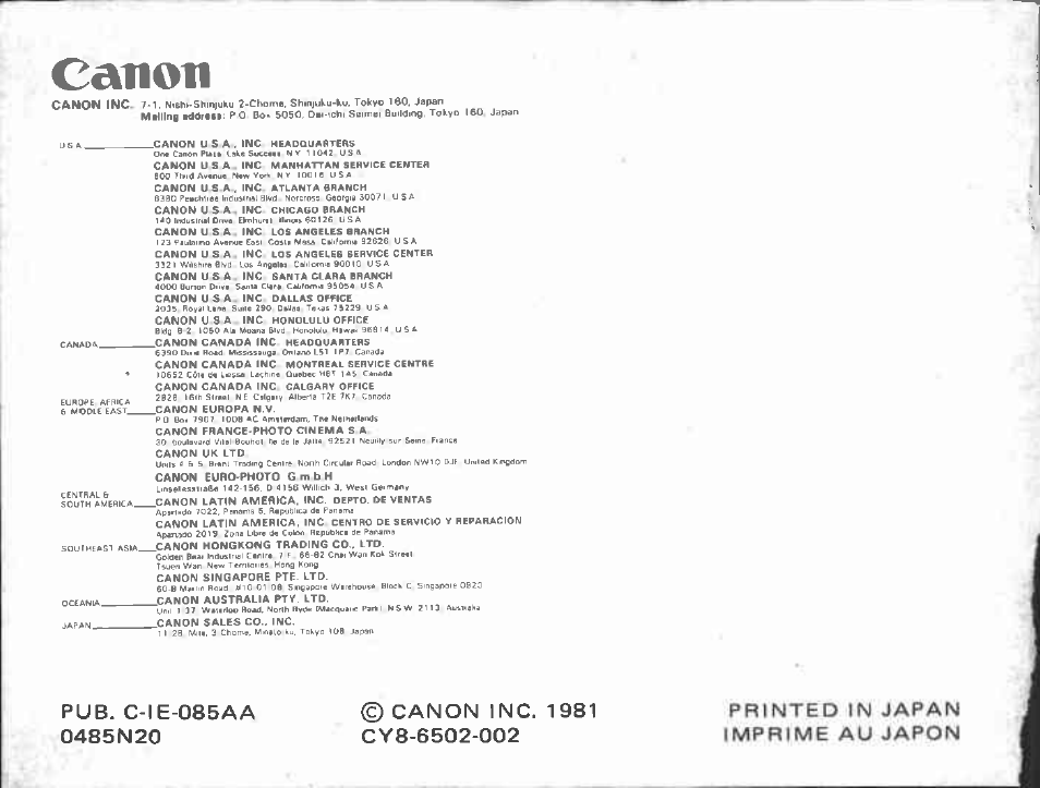 Canon 188A User Manual | Page 32 / 52