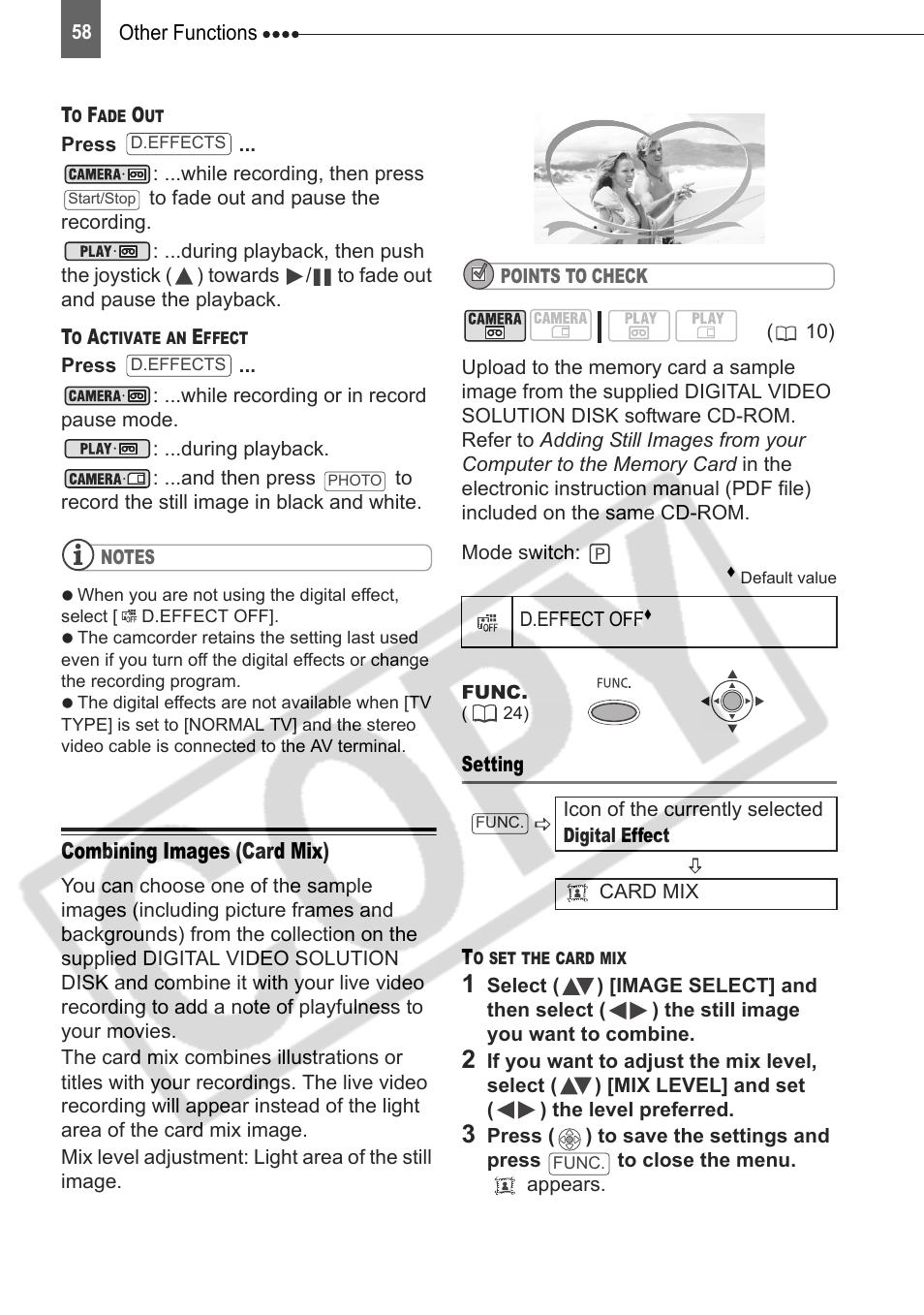 Combining images (card mix) | Canon DIM-787 User Manual | Page 58 / 98