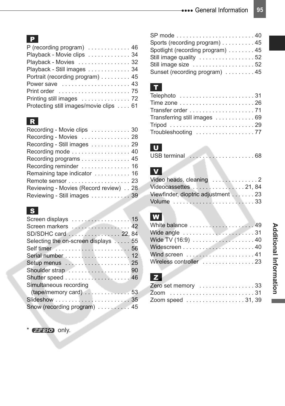 Canon DIM-787 User Manual | Page 95 / 98