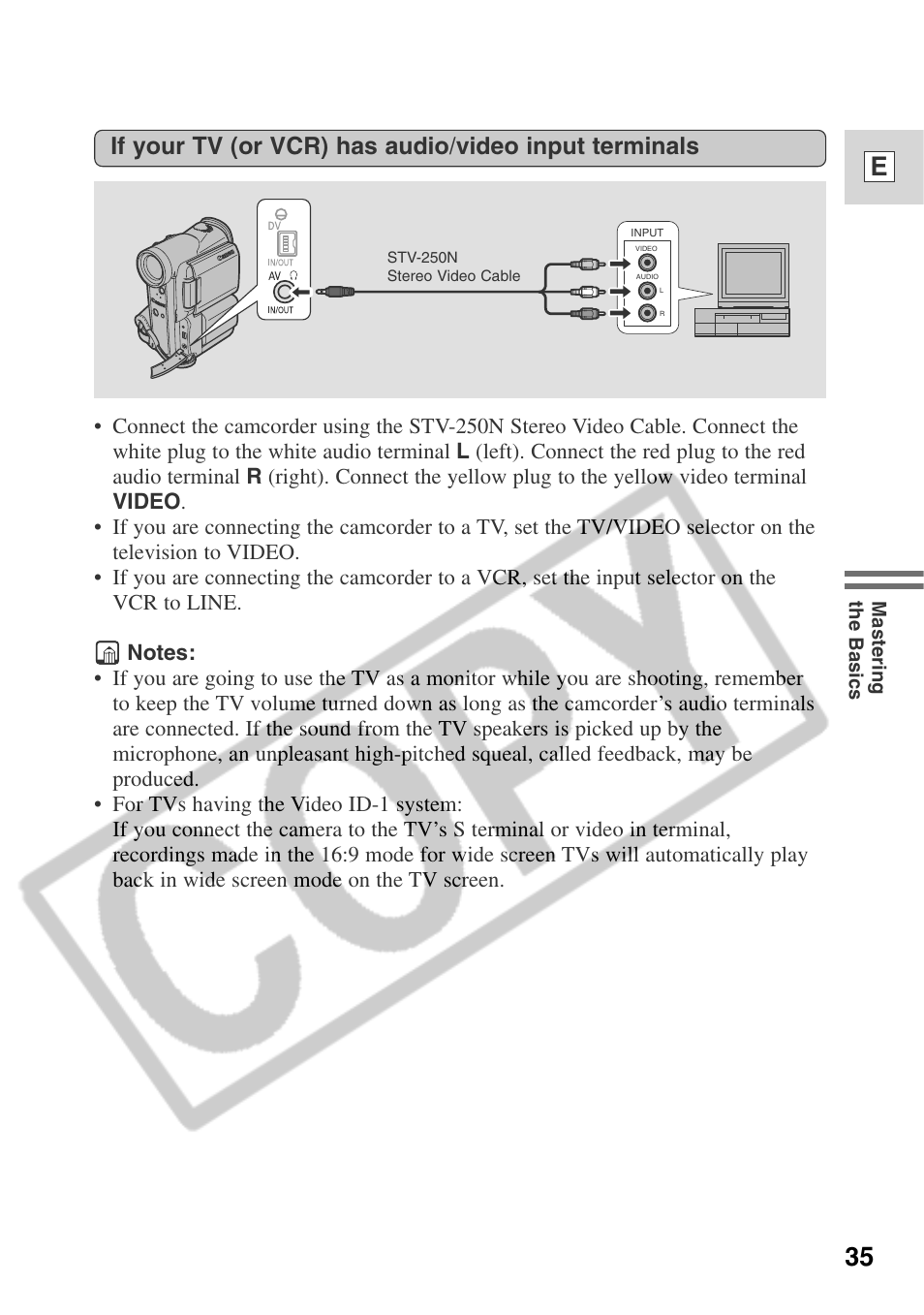 35 e | Canon ELURA 50 User Manual | Page 35 / 174