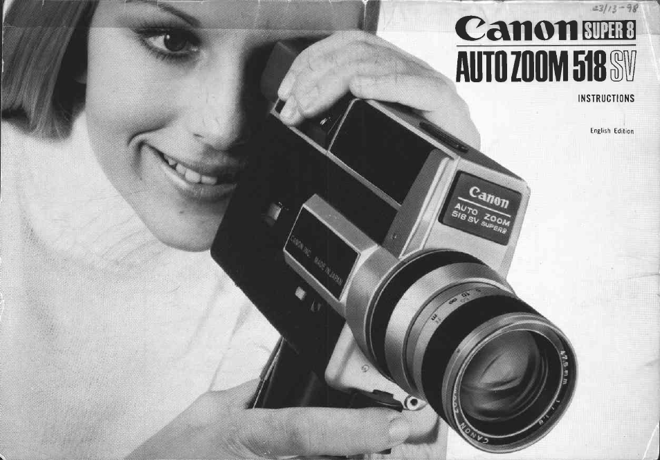 Canon 518 SV User Manual | 39 pages