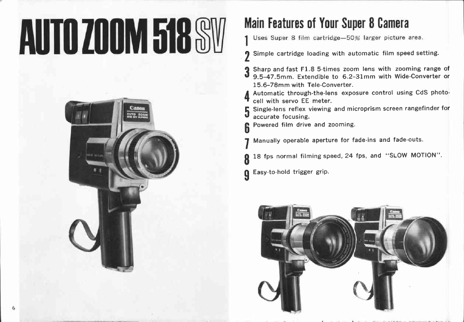 Canon 518 SV User Manual | Page 6 / 39