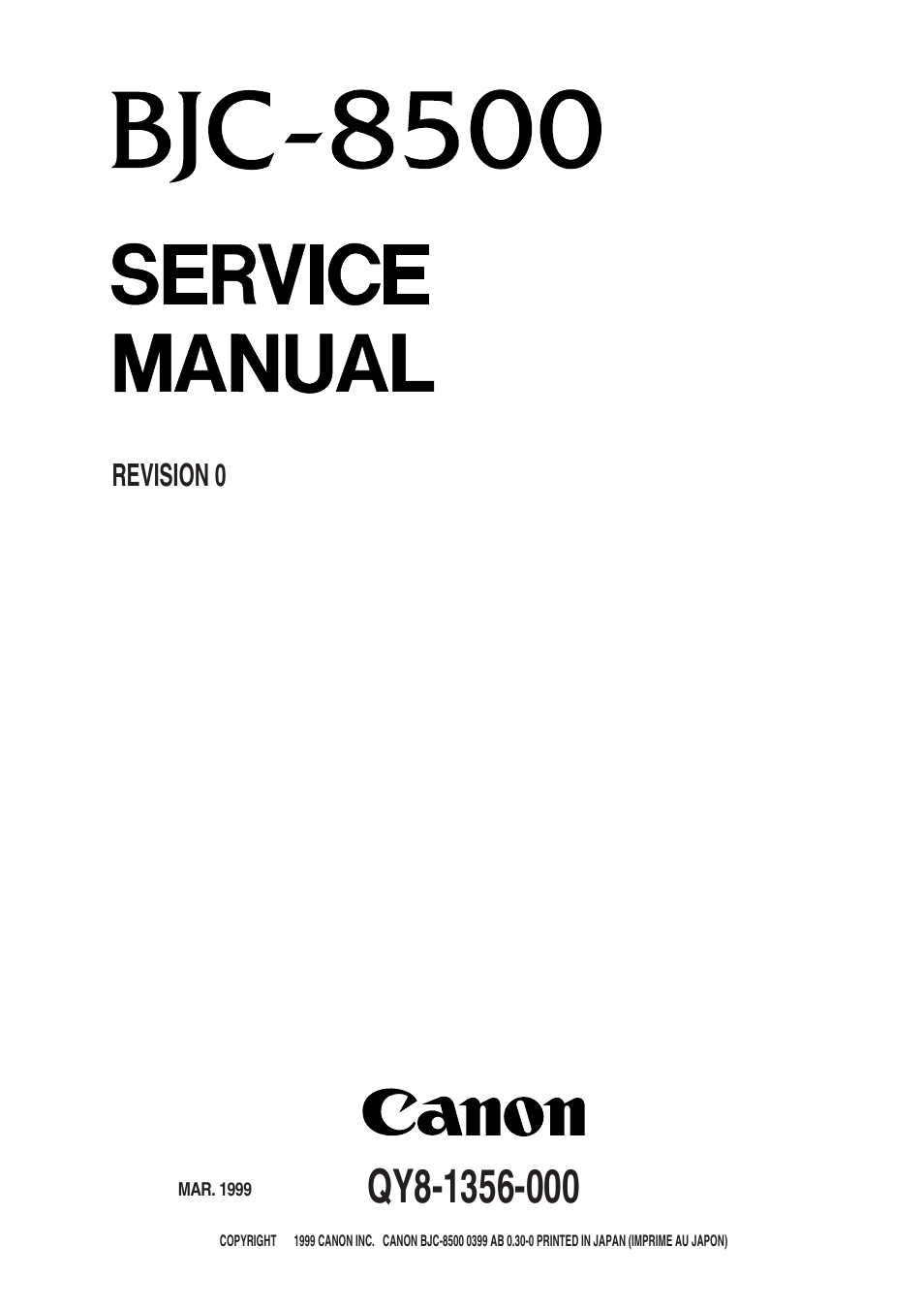 Canon BJC-8500 User Manual | 13 pages
