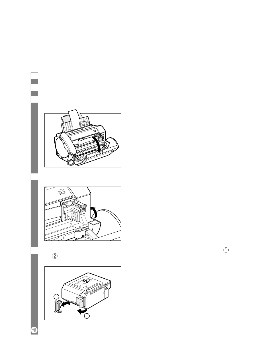Installing the bj cartridge in your fax | Canon B45 User Manual | Page 20 / 124