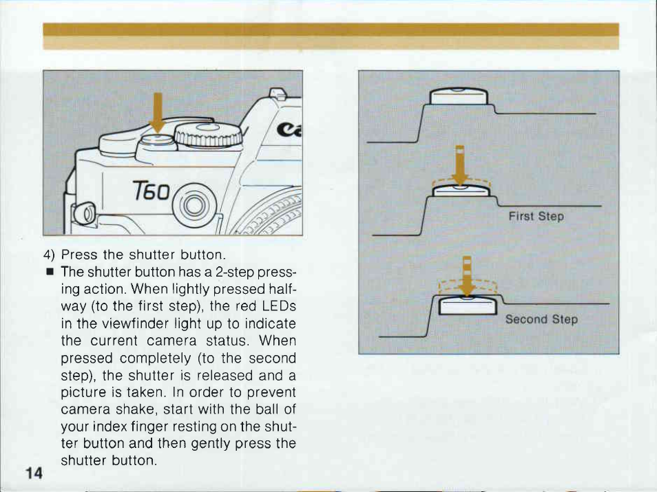 2, lens attachment, Lens attachment | Canon T 60 User Manual | Page 16 / 85
