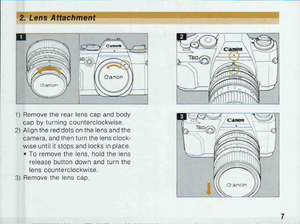 Canon T 60 User Manual | Page 9 / 85