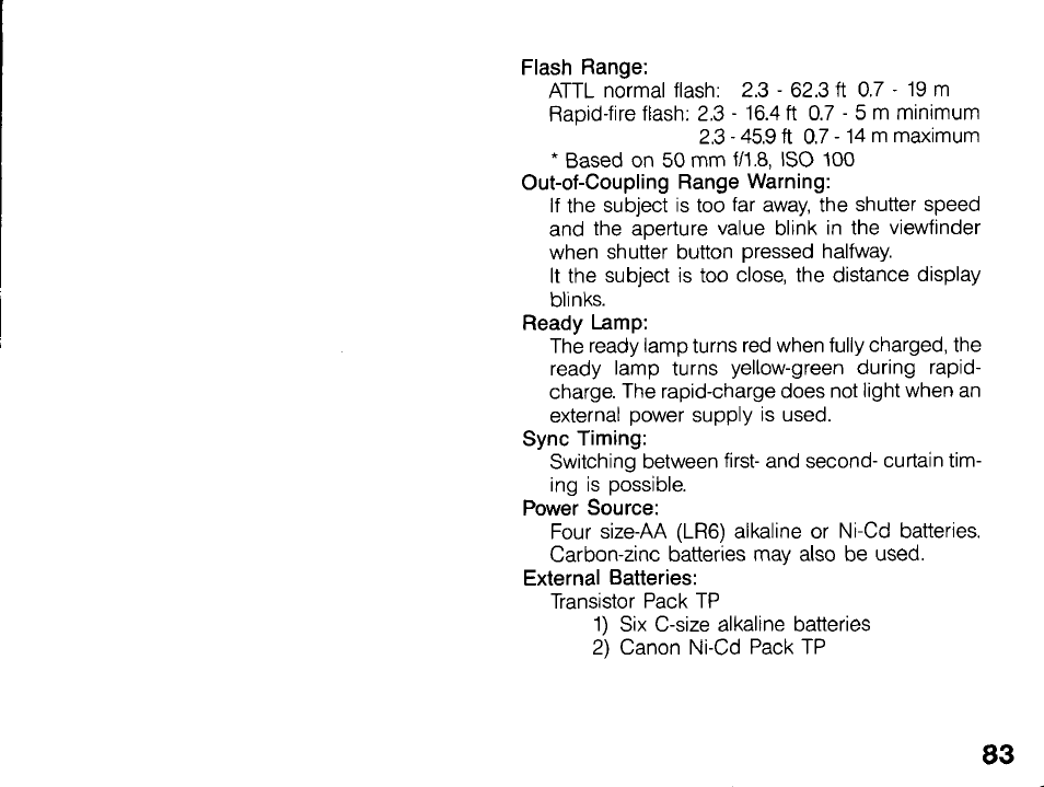 Canon 430 EZ User Manual | Page 83 / 153