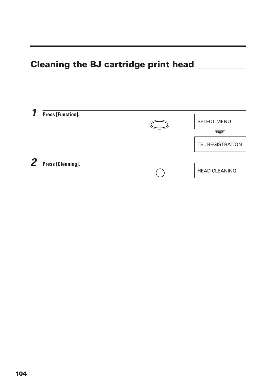 Cleaning the bj cartridge print head | Canon FAX-B155 User Manual | Page 116 / 141