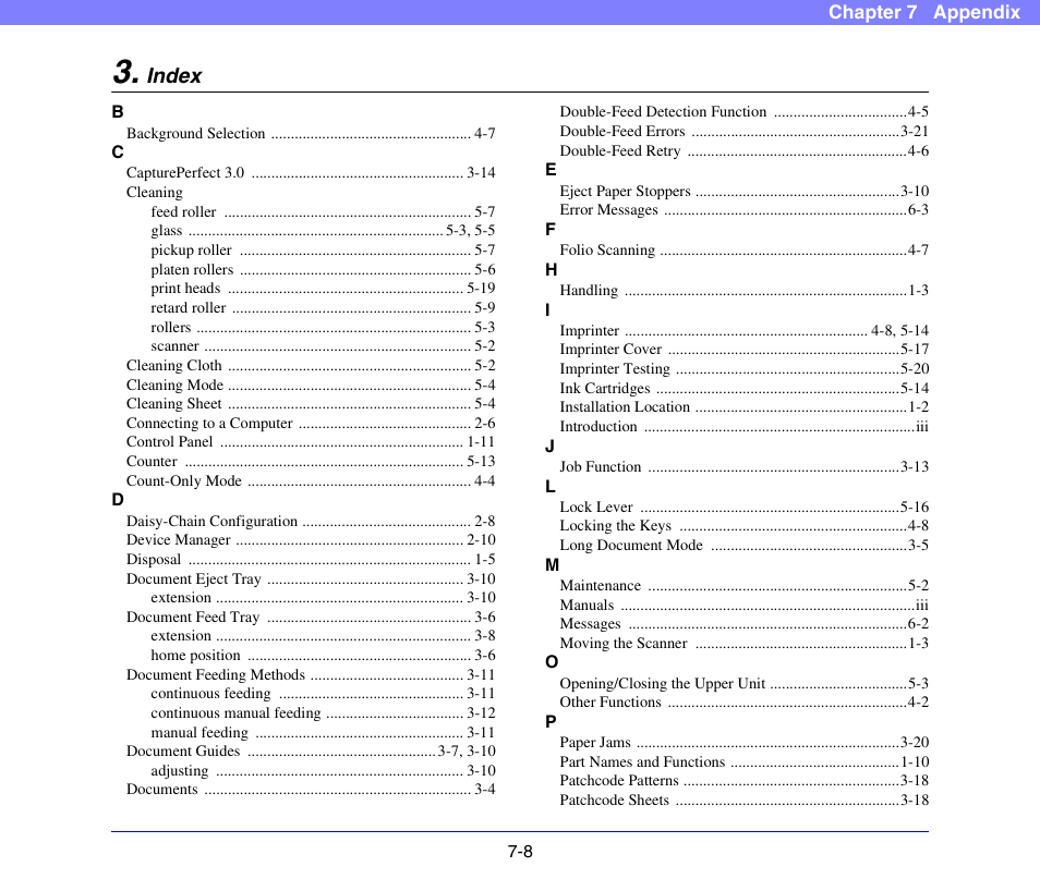 Index, Index -8 | Canon DR-X10C User Manual | Page 103 / 155