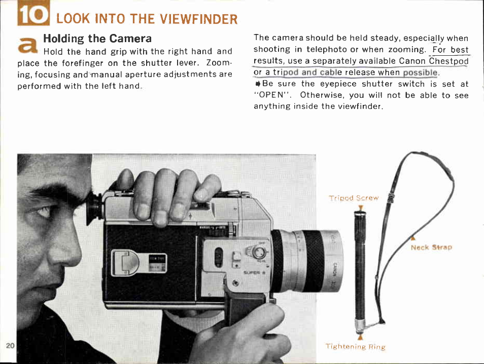 Set the auto-manual, Switch at “auto, Set the auto-manual switch at “auto | Canon Super 8 814 User Manual | Page 22 / 59
