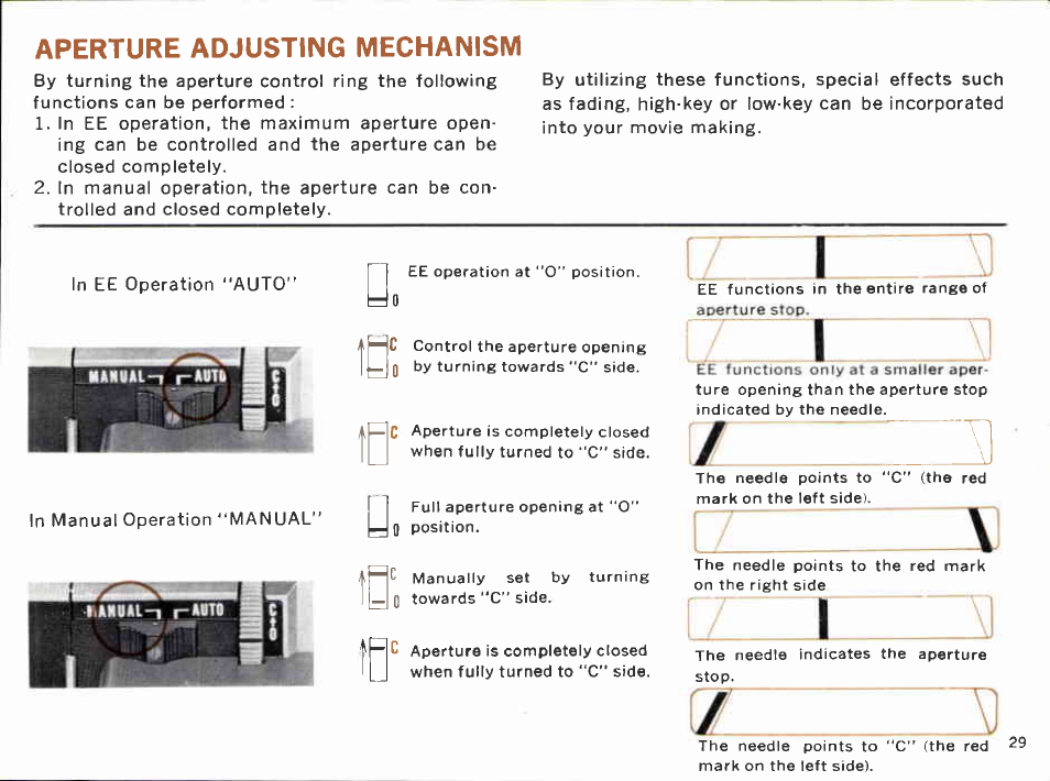 Look into the viewfinder | Canon Super 8 814 User Manual | Page 31 / 59