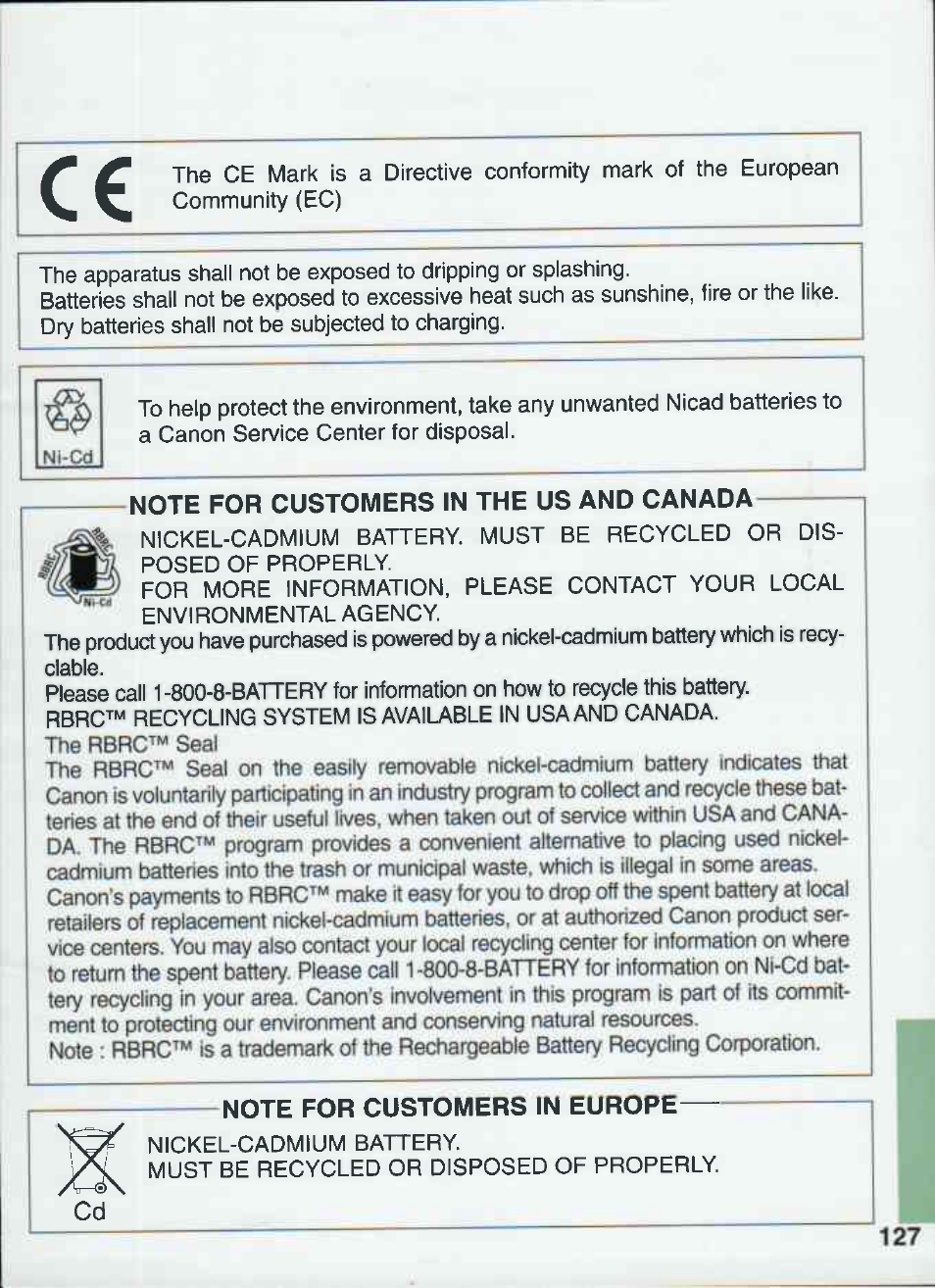 Canon 550EX User Manual | Page 127 / 128