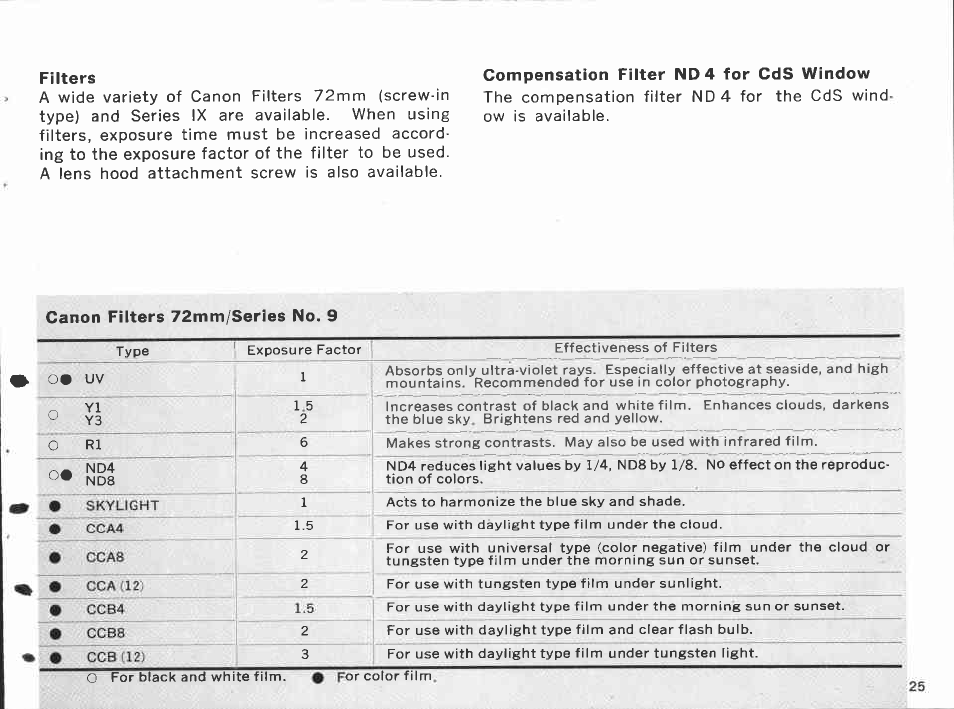 Master switch | Canon SCOOPIC 16 User Manual | Page 26 / 67