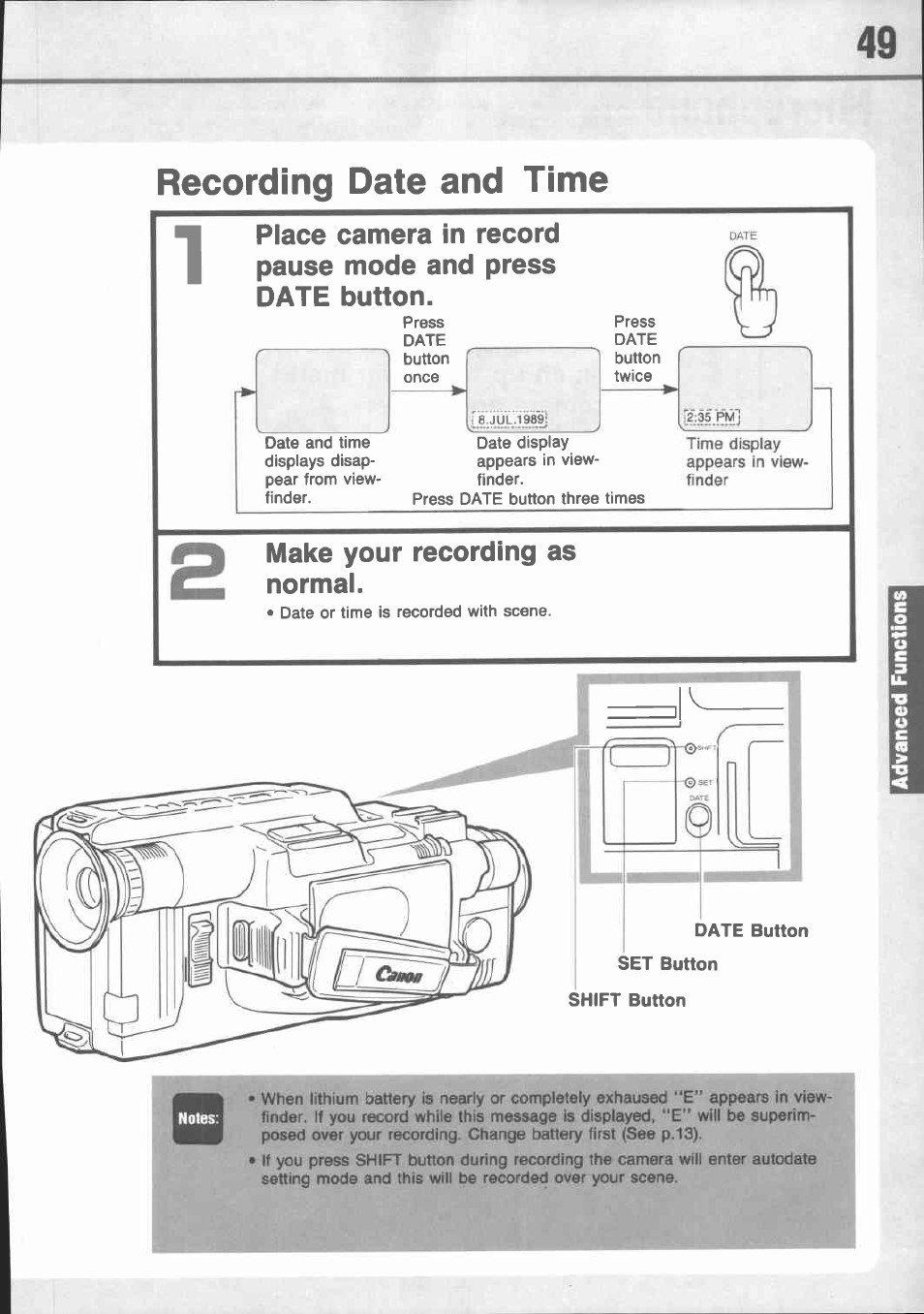 Canon E 77 User Manual | Page 51 / 65