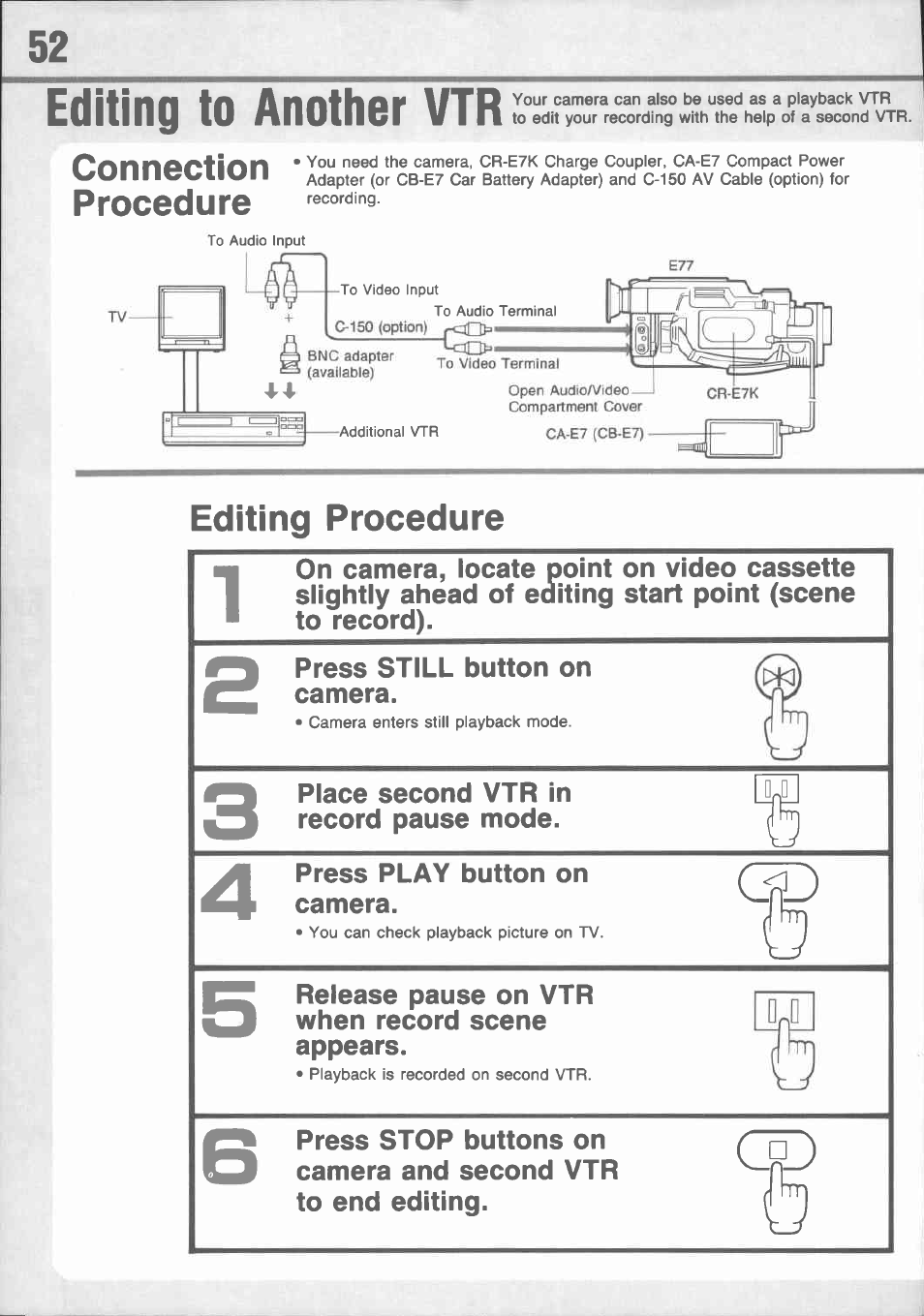 Angle finder | Canon E 77 User Manual | Page 54 / 65