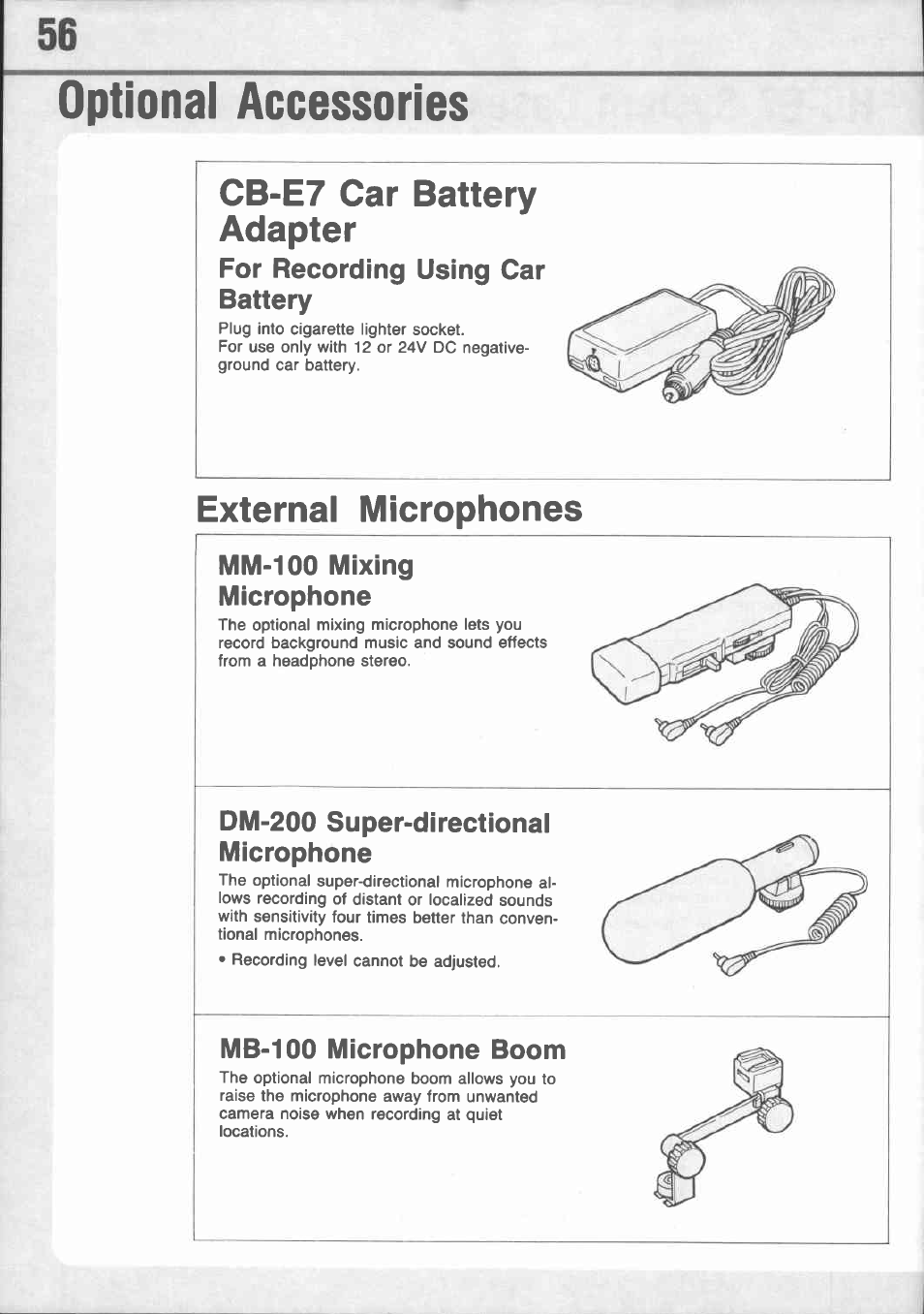 Hc-e7 system case, The hc-e7 properly stores the following items, Opening the case | Canon E 77 User Manual | Page 58 / 65