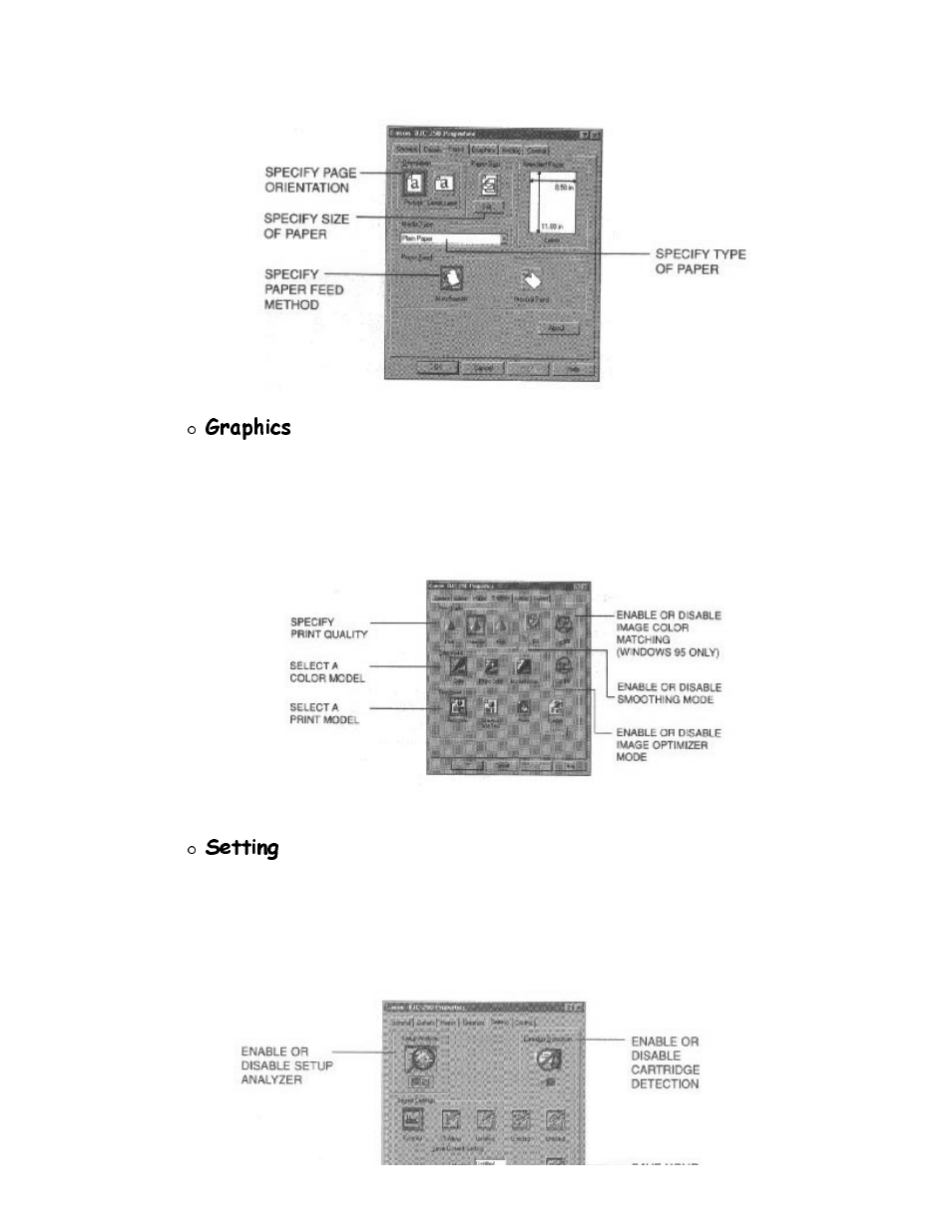 Udsklfv, 6hwwlqj | Canon BJC-4200 User Manual | Page 15 / 82