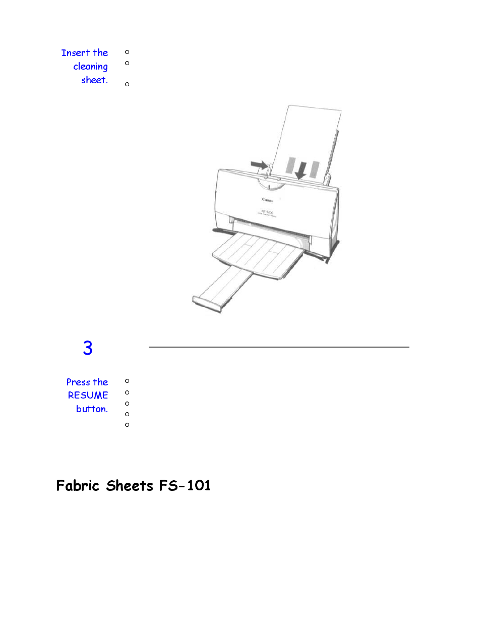 Fabric sheet fs-101, Deulf 6khhwv )6 | Canon BJC-4200 User Manual | Page 41 / 82
