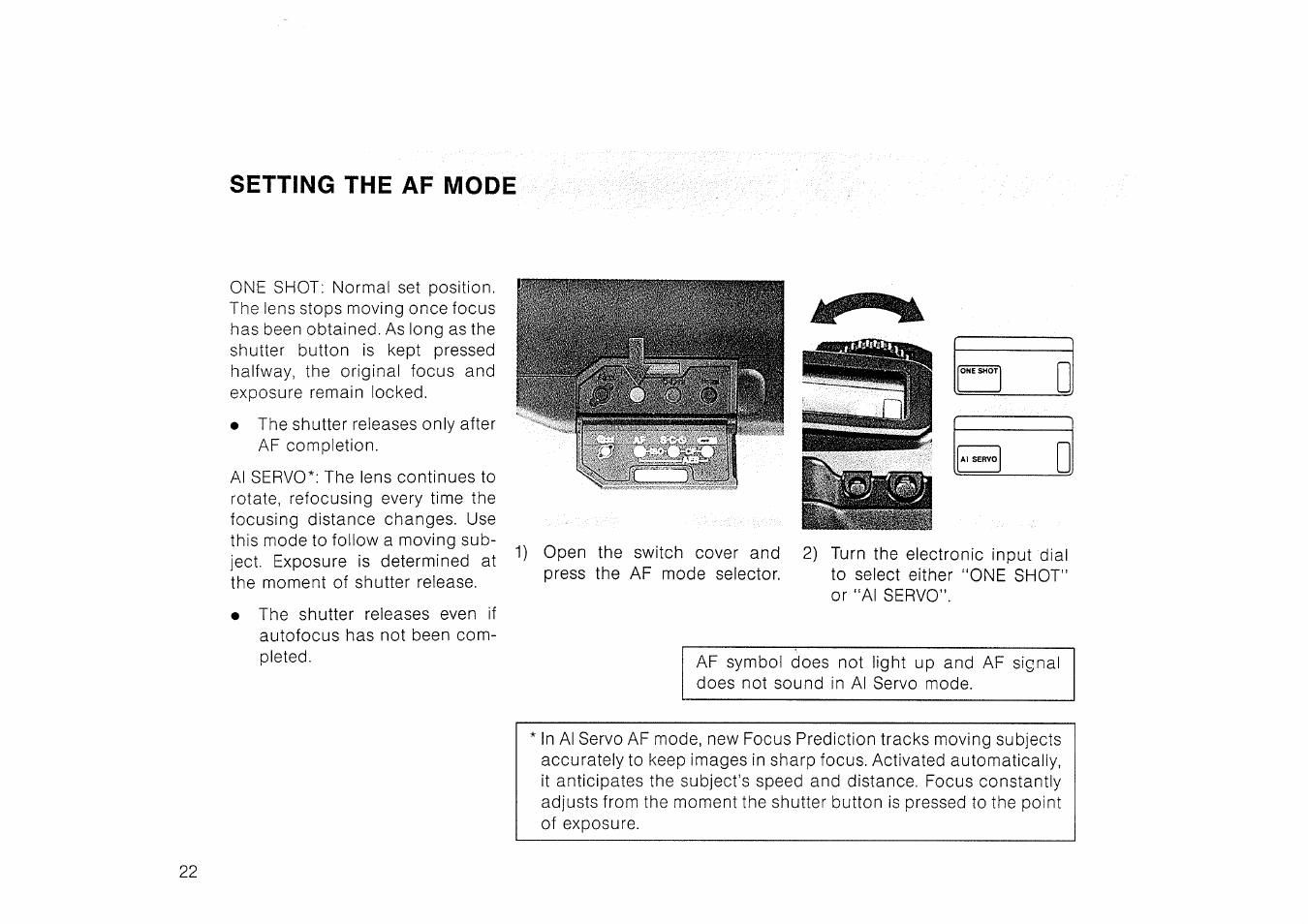 Focus lock | Canon EOS 600 User Manual | Page 23 / 24