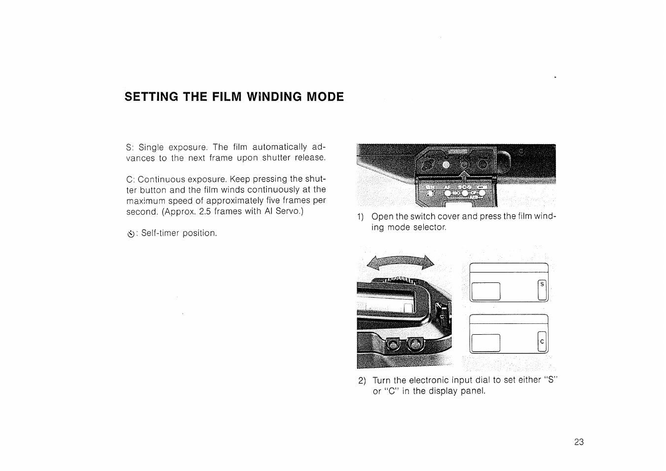 Automatic film rewind | Canon EOS 600 User Manual | Page 24 / 24